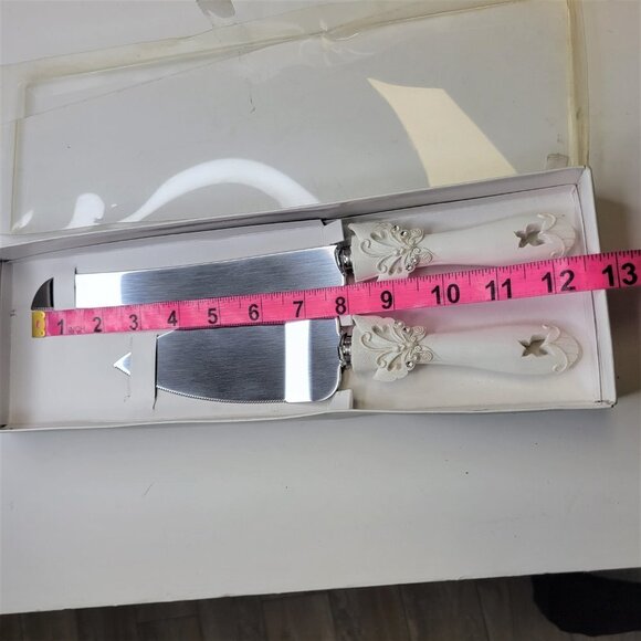 WEDDING Knife and Spatula Butterfly Theme NEW - Picture 3 of 5